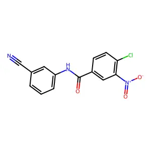 4-chloro-N-(3-cyanophenyl)-3-nitrobenzamide structure