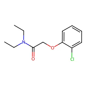 2-(2-chlorophenoxy)-N,N-diethylacetamide structure