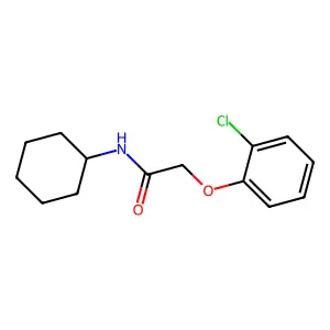 2-(2-chlorophenoxy)-N-cyclohexylacetamide structure