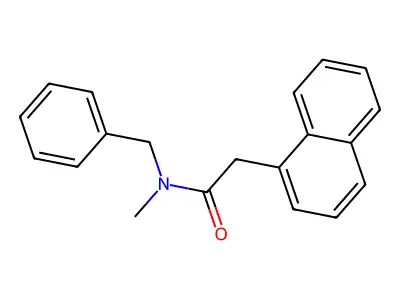 N-benzyl-N-methyl-2-naphthalen-1-ylacetamide structure