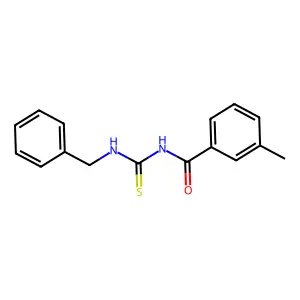 N-(benzylcarbamothioyl)-3-methylbenzamide structure