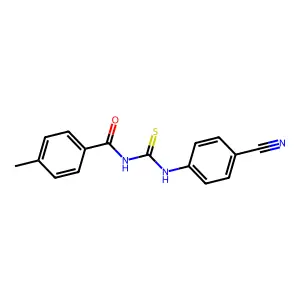 1-(4-Cyanophenyl)-3-(4-methylbenzoyl)thiourea structure