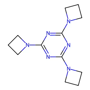1,3,5-Triazine, 2,4,6-tris(1-azetidinyl)- structure