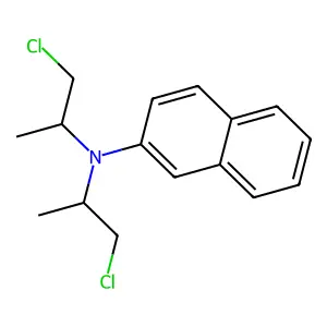 N,N-双(2-氯丙基)-2-萘胺 structure