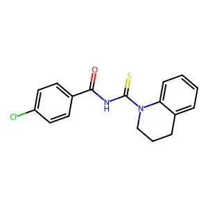 4-chloro-N-(3,4-dihydro-1(2H)-quinolinylcarbonothioyl)benzamide structure