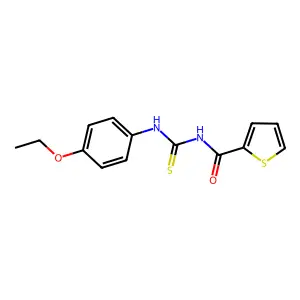 N-[(4-ethoxyphenyl)carbamothioyl]thiophene-2-carboxamide structure