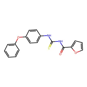 N-[(4-phenoxyphenyl)carbamothioyl]furan-2-carboxamide structure