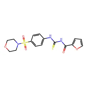 N-(2-furoyl)-N'-[4-(4-morpholinylsulfonyl)phenyl]thiourea structure