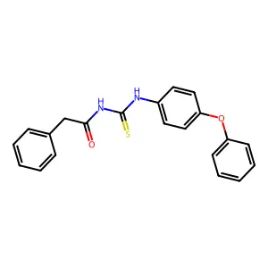 N-[(4-phenoxyphenyl)carbamothioyl]-2-phenylacetamide structure