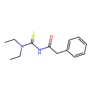 N-(diethylcarbamothioyl)-2-phenylacetamide structure