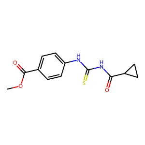 Methyl 4-{[(cyclopropylcarbonyl)carbamothioyl]amino}benzoate structure