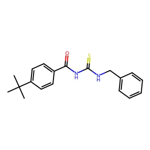 N-(benzylcarbamothioyl)-4-tert-butylbenzamide structure
