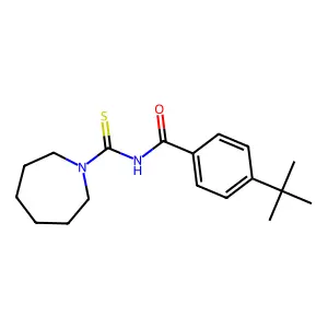N-(氮杂环庚烷-1-硫代羰基)-4-叔丁基苯甲酰胺 structure