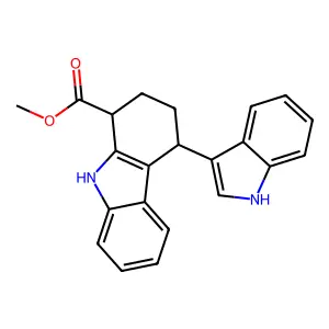 Methyl 4-(1H-indol-3-yl)-2,3,4,9-tetrahydro-1H-carbazole-1-carboxylate structure