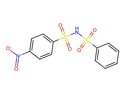 4-Nitro-N-(phenylsulfonyl)benzenesulfonamide structure