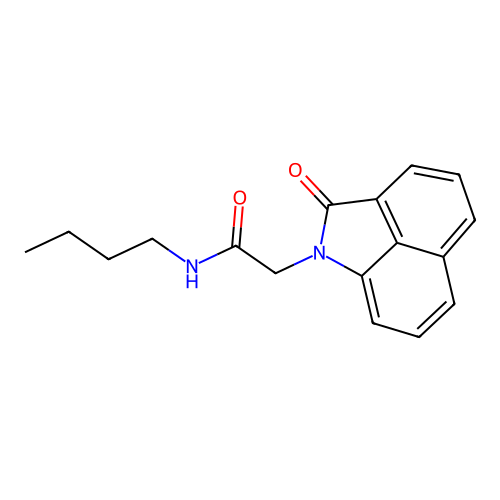N-butyl-2-(2-oxobenzo[cd]indol-1(2H)-yl)acetamide structure