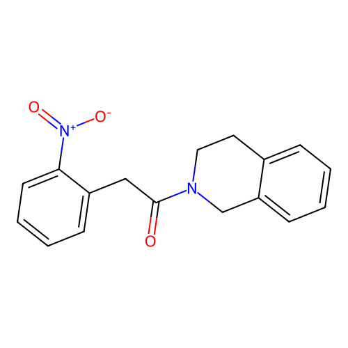 1-(3,4-dihydroisoquinolin-2(1H)-yl)-2-(2-nitrophenyl)ethanone structure