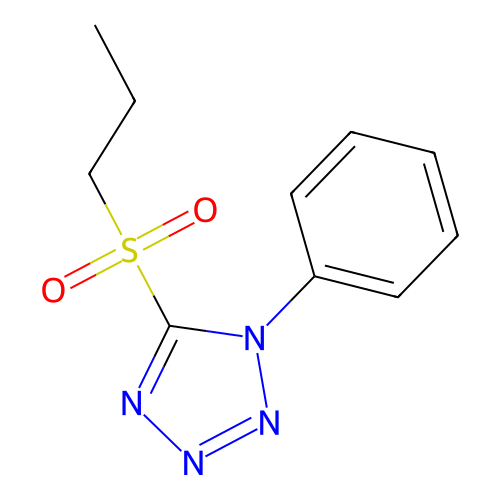 1-Phenyl-5-(propylsulfonyl)-1H-tetrazole structure
