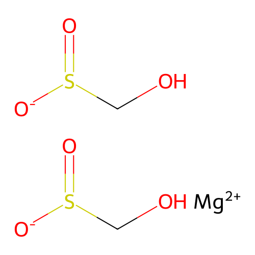 Magnesium hydroxymethanesulphinate (1:2) structure