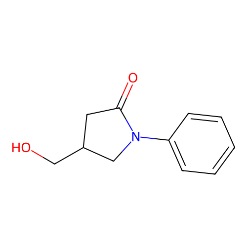 4-(Hydroxymethyl)-1-phenylpyrrolidin-2-one structure