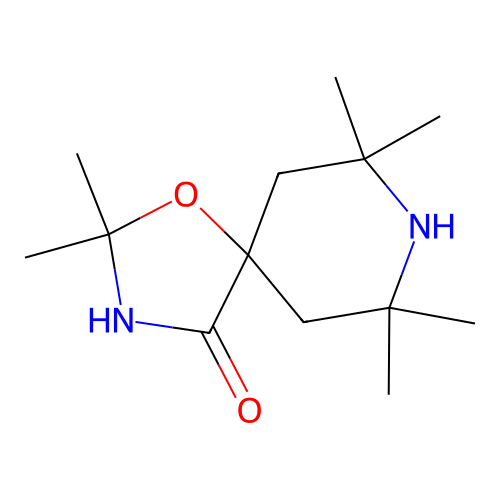 2,2,7,7,9,9-Hexamethyl-1-oxa-3,8-diazaspiro[4.5]decan-4-one structure