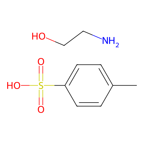 (2-Hydroxyethyl)ammonium toluene-p-sulphonate structure