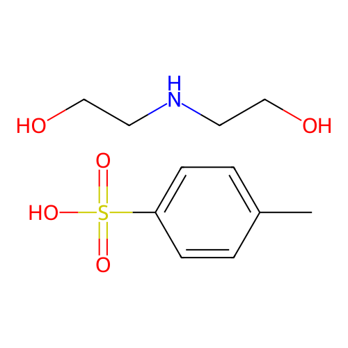 2,2'-Iminobis(ethanol, 4-methylbenzenesulfonate (salt) structure
