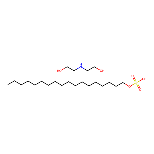 Sulfuric acid, monooctadecyl ester, compd. with 2,2'-iminobis[ethanol] (1:1) structure