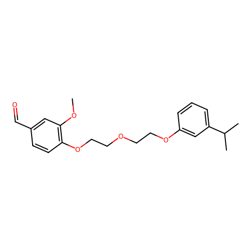 4-{2-[2-(3-Isopropylphenoxy)ethoxy]ethoxy}-3-methoxybenzaldehyde structure