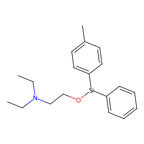 Triethylamine, 2-(phenyl(p-tolyl)siloxy)- structure