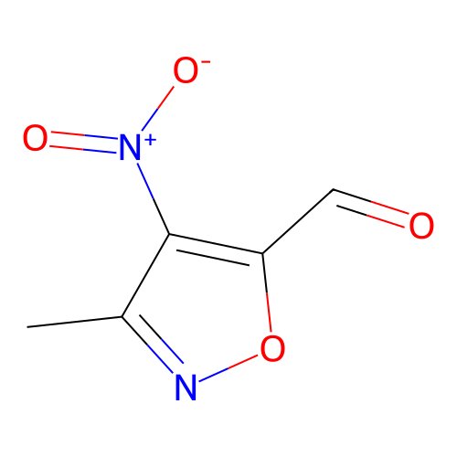 3-Methyl-4-nitroisoxazole-5-carbaldehyde structure
