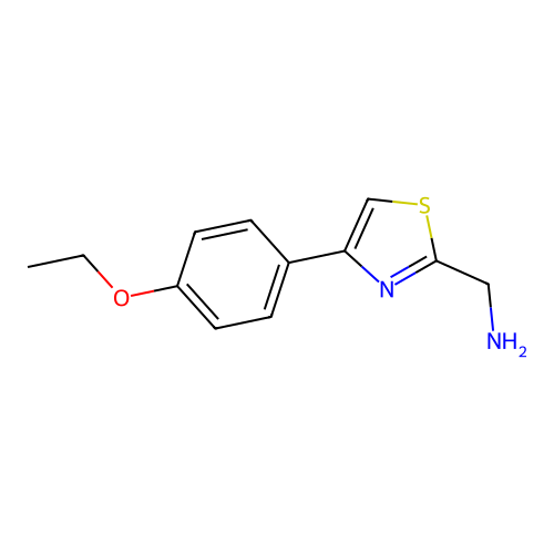 [4-(4-Ethoxyphenyl)-1,3-thiazol-2-yl]methanamine structure