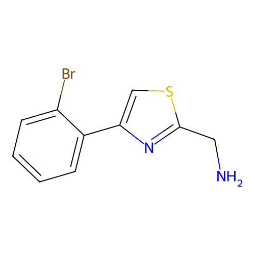[4-(2-Bromophenyl)-1,3-thiazol-2-yl]methanamine structure