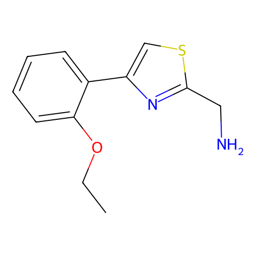 [4-(2-Ethoxyphenyl)-1,3-thiazol-2-yl]methanamine structure