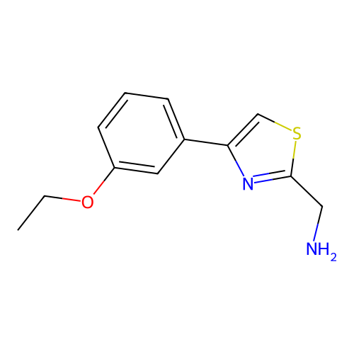 [4-(3-Ethoxyphenyl)-1,3-thiazol-2-yl]methanamine structure
