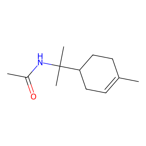 Acetamide, N-[1-methyl-1-(4-methylcyclohex-3-enyl)ethyl]- structure