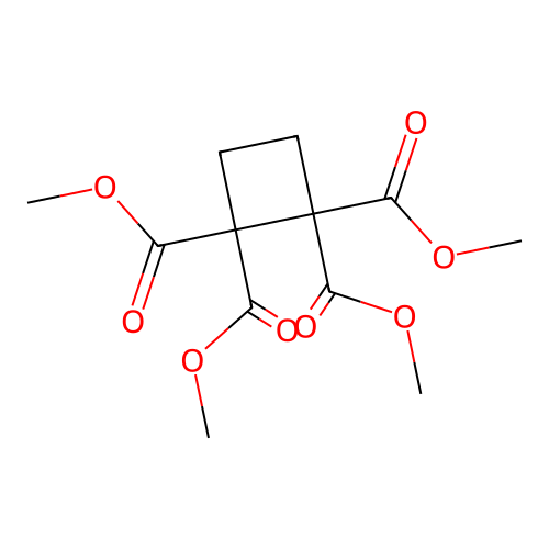 1,1,2,2-Cyclobutanetetracarboxylic acid, tetramethyl ester structure