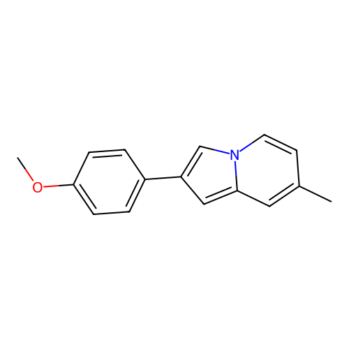 2-(4-Methoxyphenyl)-7-methylindolizine structure