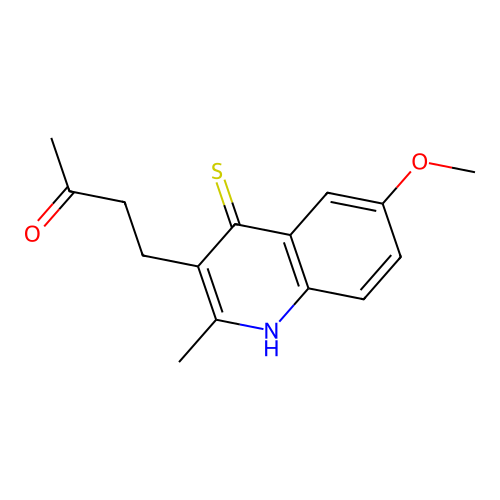 4-(6-Methoxy-2-methyl-4-sulfanyl-3-quinolinyl)-2-butanone structure