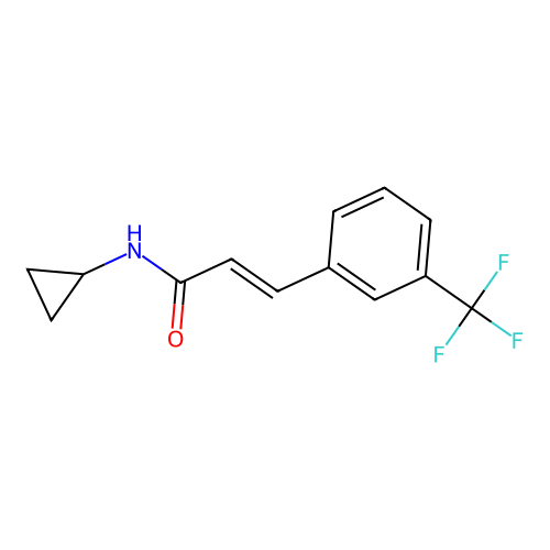 Cinnamamide, N-cyclopropyl-m-(trifluoromethyl)-, (E)- structure