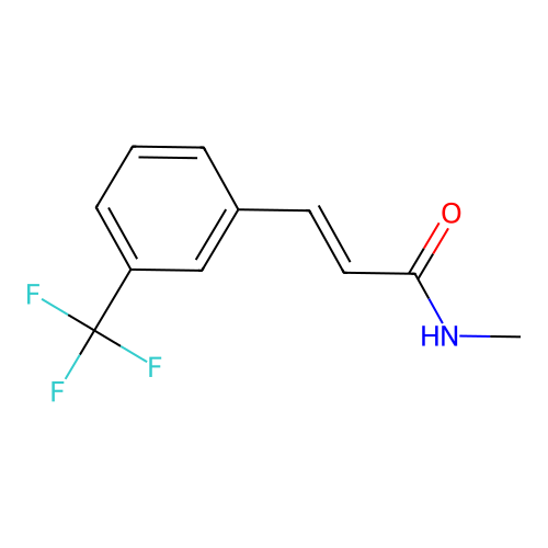 Cinnamamide, N-methyl-m-(trifluoromethyl)- structure