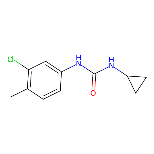 1-(3-Chloro-4-methylphenyl)-3-cyclopropylurea structure