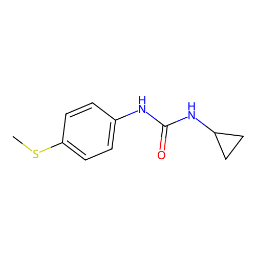 1-Cyclopropyl-3-(4-(methylthio)phenyl)urea structure