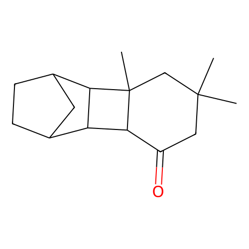 Decahydro-7,7,8a-trimethyl-1,4-methanobiphenylen-5(2H)-one structure
