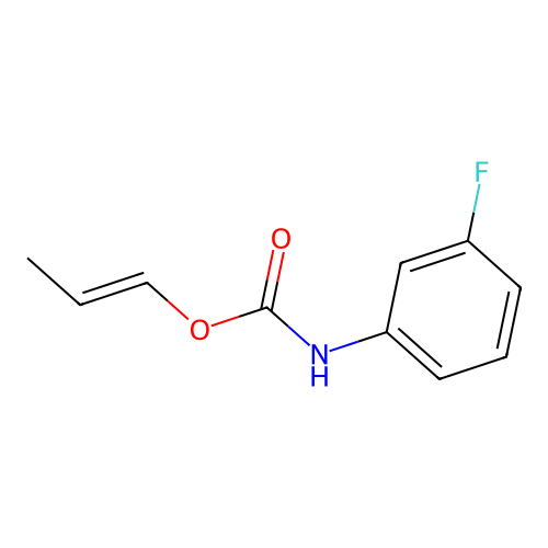 Carbamic acid, (3-fluorophenyl)-, 1-propenyl ester structure
