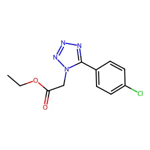 1H-Tetrazole-1-acetic acid, 5-(4-chlorophenyl)-, ethyl ester structure