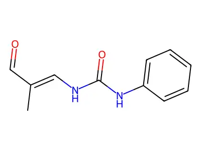 1-(2-Methyl-3-oxoprop-1-enyl)-3-phenylurea structure