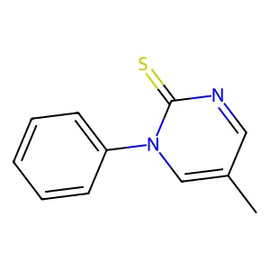 5-Methyl-1-phenylpyrimidine-2(1H)-thione structure