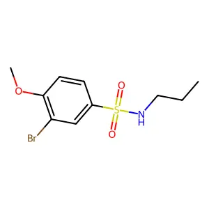 3-bromo-4-methoxy-N-propylbenzenesulfonamide structure
