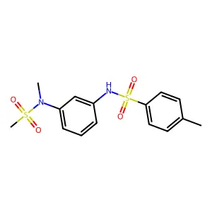 4-methyl-N-[3-[methyl(methylsulfonyl)amino]phenyl]benzenesulfonamide structure